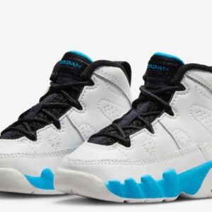 Kids Jordan Sneakers - White and Blue